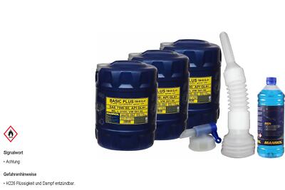 60L MANNOL Getriebeöl Basic Plus 75W-90 API GL 4+ Gear Oil inkl. Auslaufhahn 