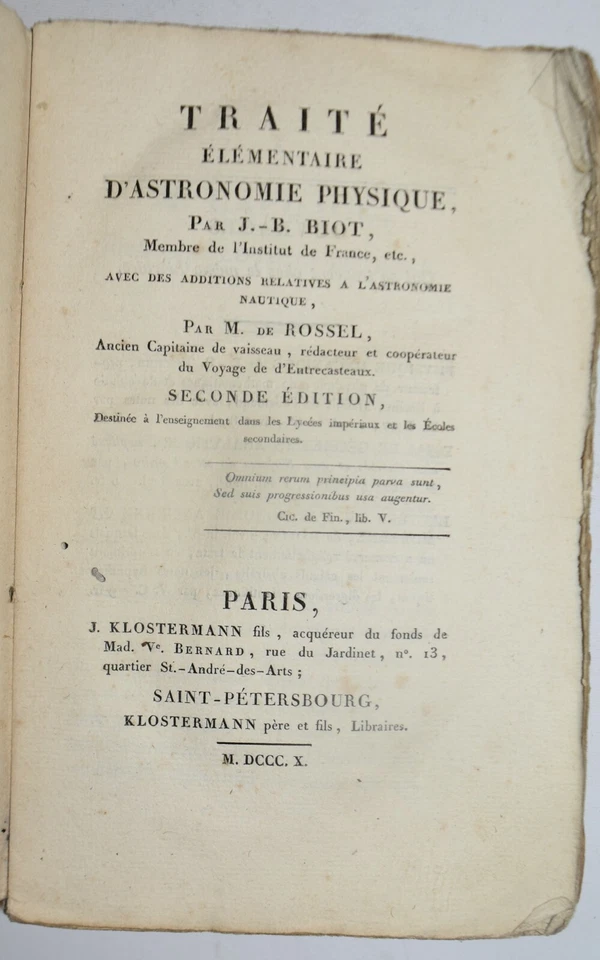 ASTRONOMIA - fig. 1810 - Biot - 3 VOLUMI - 42 TAVOLE - Immagine 2 di 4