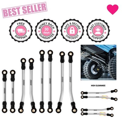 Durable Stainless Steel High Clearance Links for Enhanced 1/18 RC Crawler Action