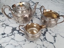 Victorian Henry Atkin & Co. 1840-1853, silver plated tea set