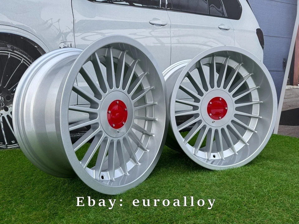 Ruedas plateadas estilo Alpina C95 4xR18 pulgadas 5x120: se adapta a E90 E60 E46 E39 E34 - Imagen 3 de 4