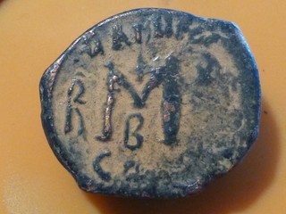 MONNAIE BYZANTINE ANTIQUE (2) BRONZE de 5 66gr A REPERTORIER !