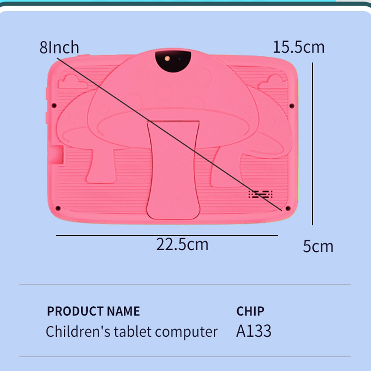 Tableta infantil de 7 pulgadas Android 13 8GB 64GB WiFi, con interfaz apta para niños, imagen 8