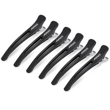 6 Pack 4.3 Inch Long Professional Hair Clips Non-Slip Hair Styling Clips