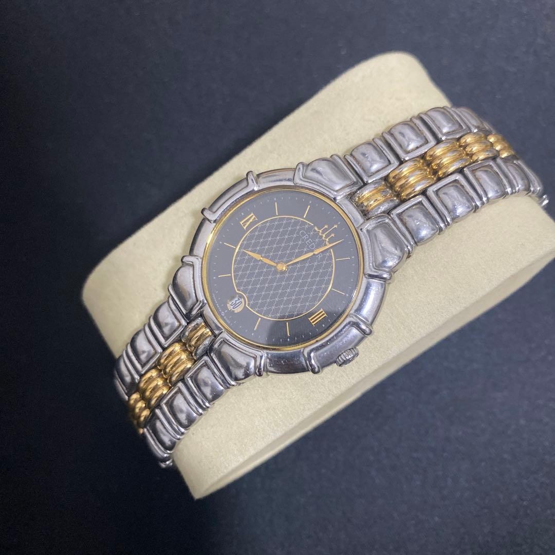 CREDOR 9579-6000 Quartz Black Dial Two-Tone Date 1987… - Gem