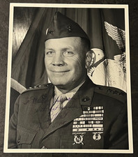 Gen Lewis W Walt Signed Photo USMC Vietnam II...