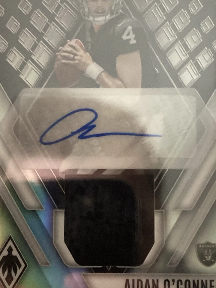 2023 Panini Phoenix - RPA Rookie Auto Jersey #RAJAOC Aidan O'Connell /299 PSA 10 - Image 2 of 4