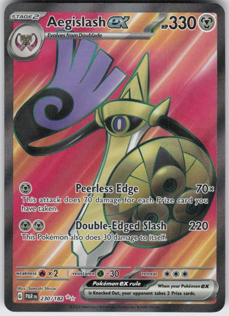 Aegislash ex 230/182 Ultra Rare Paradox Rift Near Mint