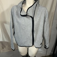 NIKE Tech Fleece Asymmetric Full Zip Cape Hoodie Sweatshirt 669613-063 Sz. M