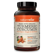 NatureWise Curcumin Turmeric 2250mg - 95% Curcuminoids & BioPerine Black Pepp...