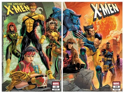 [2-PACK] X-MEN #14 & UNCANNY #12 TYLER KIRKHAM EXCLUSIVE CONNECTING SET NM