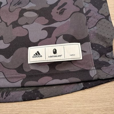 Adidas x A Bathing Ape BAPE Football Jersey #93 Black Camo