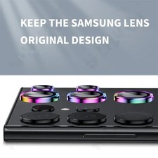For Galaxy S23 S24 S25 Ultra Plus Tempered Glass Metal Camera Lens Protector