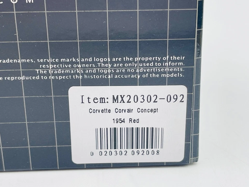 MATRIX MX20302092 CORVETTE Corvair Concept 1954 1.43 - Photo 3/4