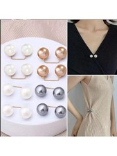 Multicolor Imitation Pearl Brooch Pins For Dress Collar Scarf Waist