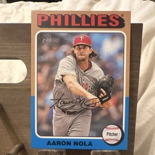 Topps Aaron Nola Philadelphia Phillies 2024 Heritage Oversized Insert OB-14