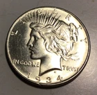 1934-D Peace Silver Dollar Gem BU/MS. Suberb Luster & Detail! F189