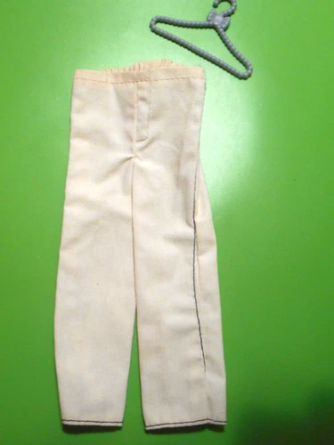 Vintage Barbie KEN 1977 BEST BUY #9700 OFF WHITE PANTS BLACK STITCHING