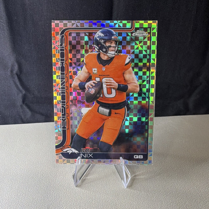 2025 Topps Chrome Bo Nix  #88 Denver Broncos 4