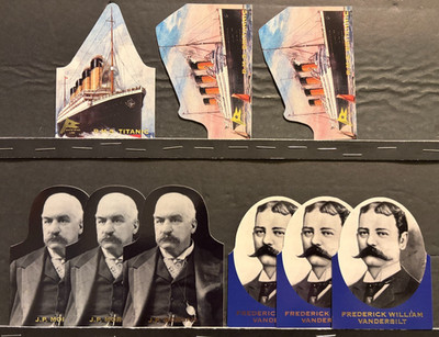 1998 Dart Titanic Die-Cut DC-1 (1)  DC-3 (2)   DC-4 (3)   DC-5 (3)   X258A