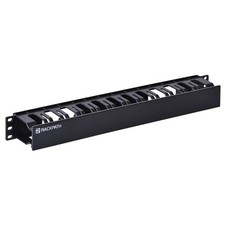 RackPath 1U 19" Plastic Server Rack Cable Management Duct Raceway