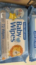 Baby Love Baby Wipes Baby Soft Scent 72 Count, Model 11932-12 Spunlace