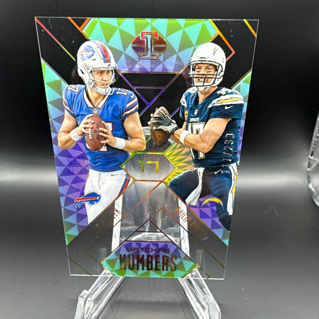 #117-299Panini 2018 Illusions Matching Number Josh Allen Philip Rivers Insert #3