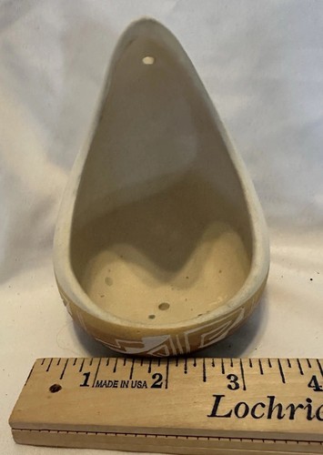 Vintage Navajo Native American Small Ceramic Hanging Bird Feeder Candle Holder - Picture 14 of 19