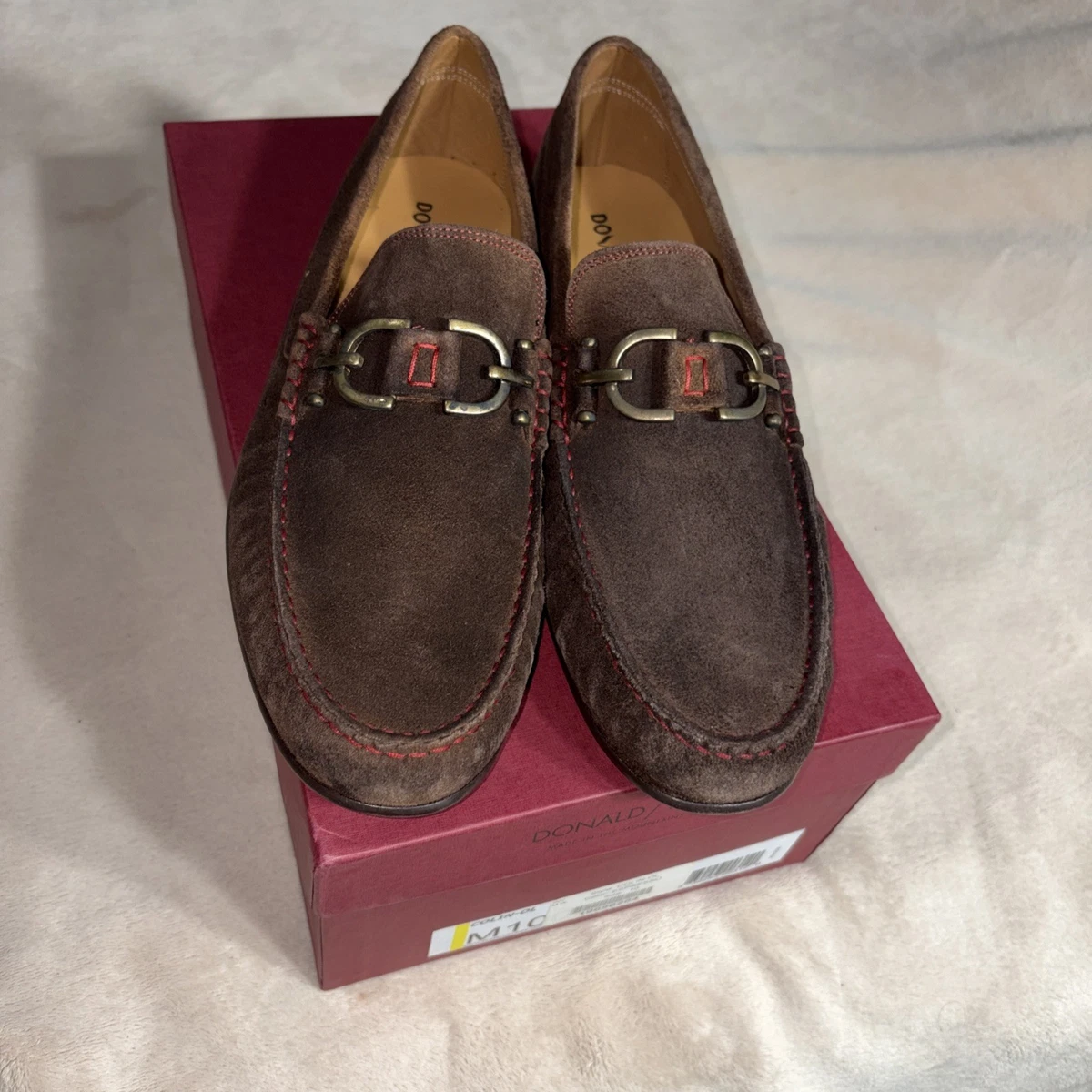 Donald Pliner Brown Leather “Naper” Loafers Size 10 Donald J Pliner Naper Men main image 2