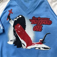 1981 Ozzy Osbourne Blizzard Of Ozz Vintage Tour Shirt - Front & Back Print Sz L