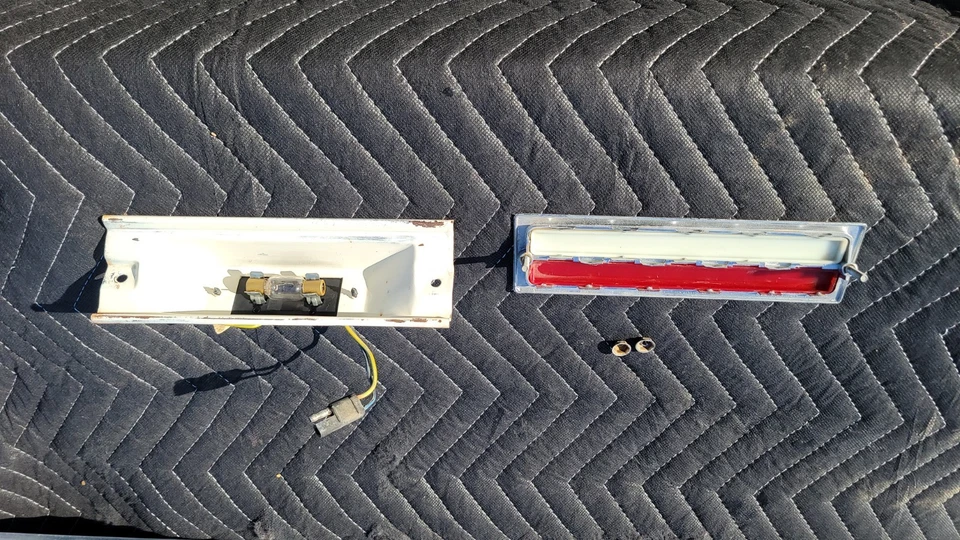 1971 Lincoln Continental Mark III Lower Door Panel Trim W/ Light Drivers Side LH - Image 4 of 4