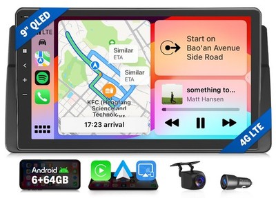Eonon E46X6S2 9'' Android 13 8Core Car Play GPS Radio Stereo DSP WiFi For BMW E46