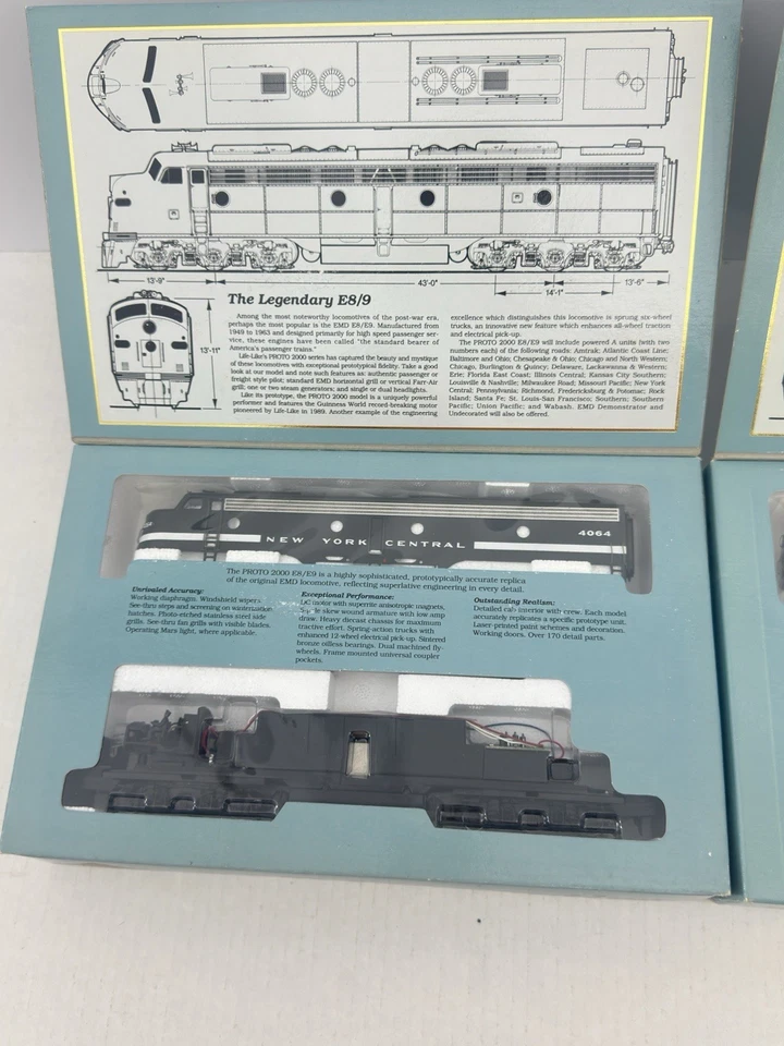 Lot (2) Proto 2000 Series E8/9 Locomotive HO NYC No.21006 4090 & 21005 #4064 NEW - Image 4 of 4