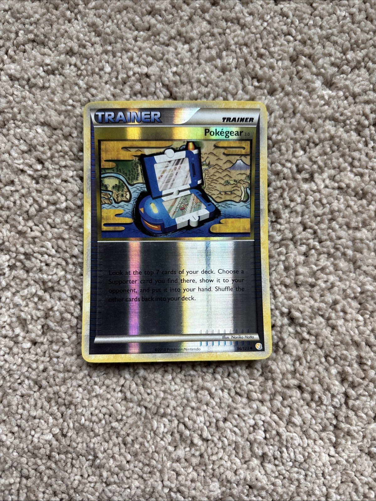 Pokemon TCG pokégear 3.0 Reverse Holo 96/123 HeartGold SoulSilver 2010 LP