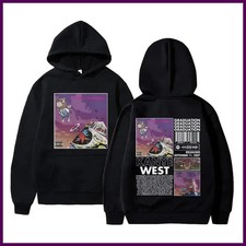 Rapper Kanye West Graduation Printed Hoodie Men's Cool Streetwear Popular Hip