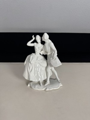 Royal Dux Porzellan Figur Barock Rokoko Tanzpaar Tschechoslowakei 22cm Vintage