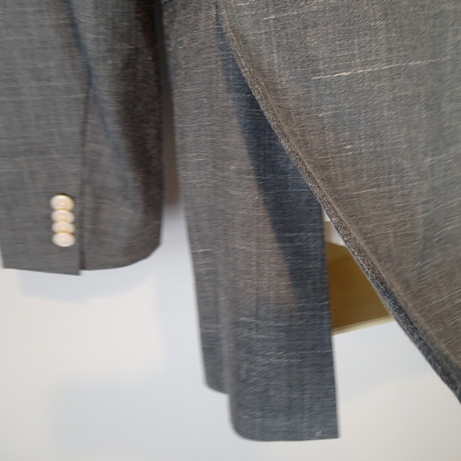 Hugo Boss Marzotto Sport Coat 40L Gray Two Button Blazer Jacket wool/silk/linen thumbnail 8