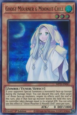 YUGIOH: 1X Ghost Mourner & Moonlit Chill MP21-EN061 Ultra Rare NM