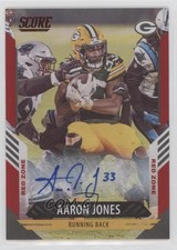 2021 Score Red Zone Signatures 1/20 Aaron Jones #139 Auto 5m1