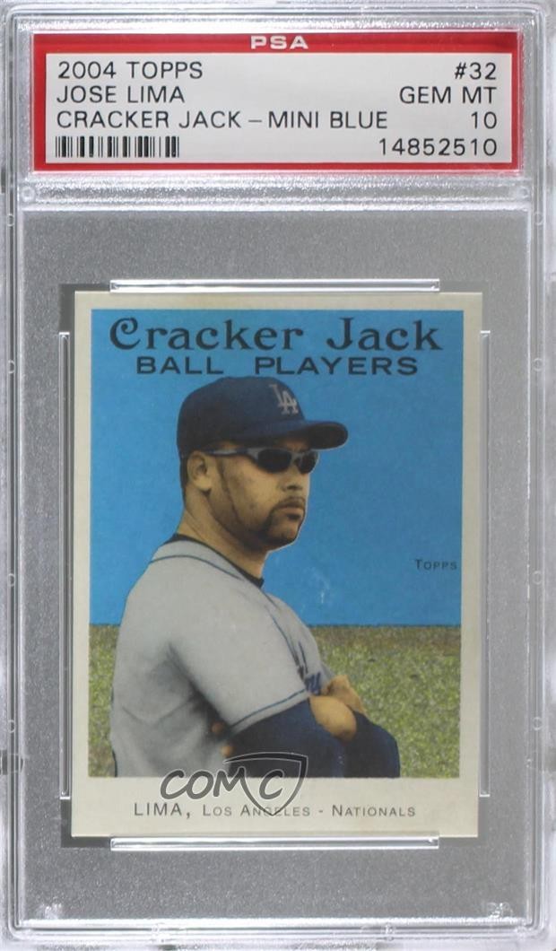 2004 Topps Cracker Jack Mini Blue Jose Lima #32 n8a