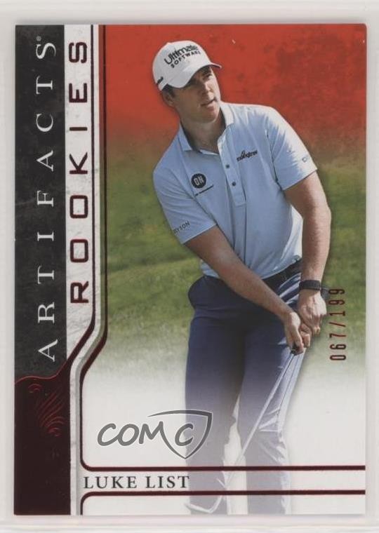 2021 Upper Deck Artifacts Rookies Red 67/199 Luke List #58 Rookie RC 8h4