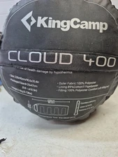KingCamp Sleeping Camping Bag Cloud 400. 90.6"x34.5" Flannel. Free Shipping 