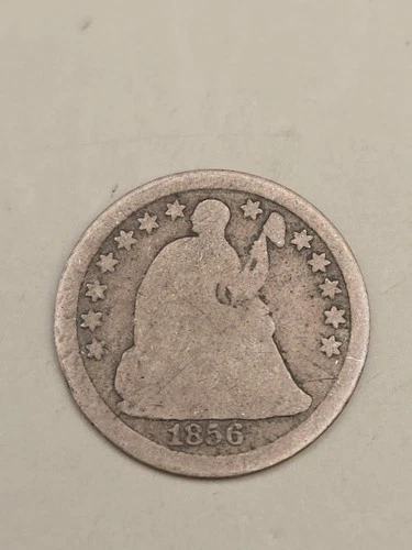 1856 Seated Liberty Half Dime 5c - Philadelphia Mint