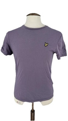 Lyle & Scott Bio Baumwolle T-Shirt S - Lila Flieder Tee - 19'' P2P
