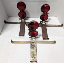 Lot Of 3 Vintage Stimsonite No. 12a Red Plastic Lens Reflectors Truck Safety Lcc Lot Of 3 Vintage Stimsonite No. 12a Red Plastic Lens Reflectors Truck Safety Lcc
