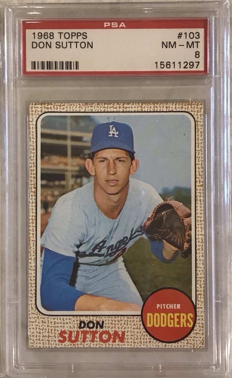 Don Sutton #103 Baseball Cards 1968 Topps trading card — raw and PSA graded price guide