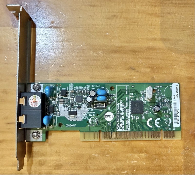 Conexant RD01-D850 56K V.92 PCI Internal Data/Fax Modem Used Untested