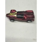 Hot Wheels Speed Seeker 1983 Mattel Vintage Diecast Car Burgundy Lightning Bolt