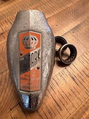 Vintage Monark Super Deluxe Bicycle Head Shroud Badge Girls