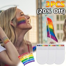2026 Face Paint Stick Red White Blue and Rainbow Face Painting Stick Body Art
